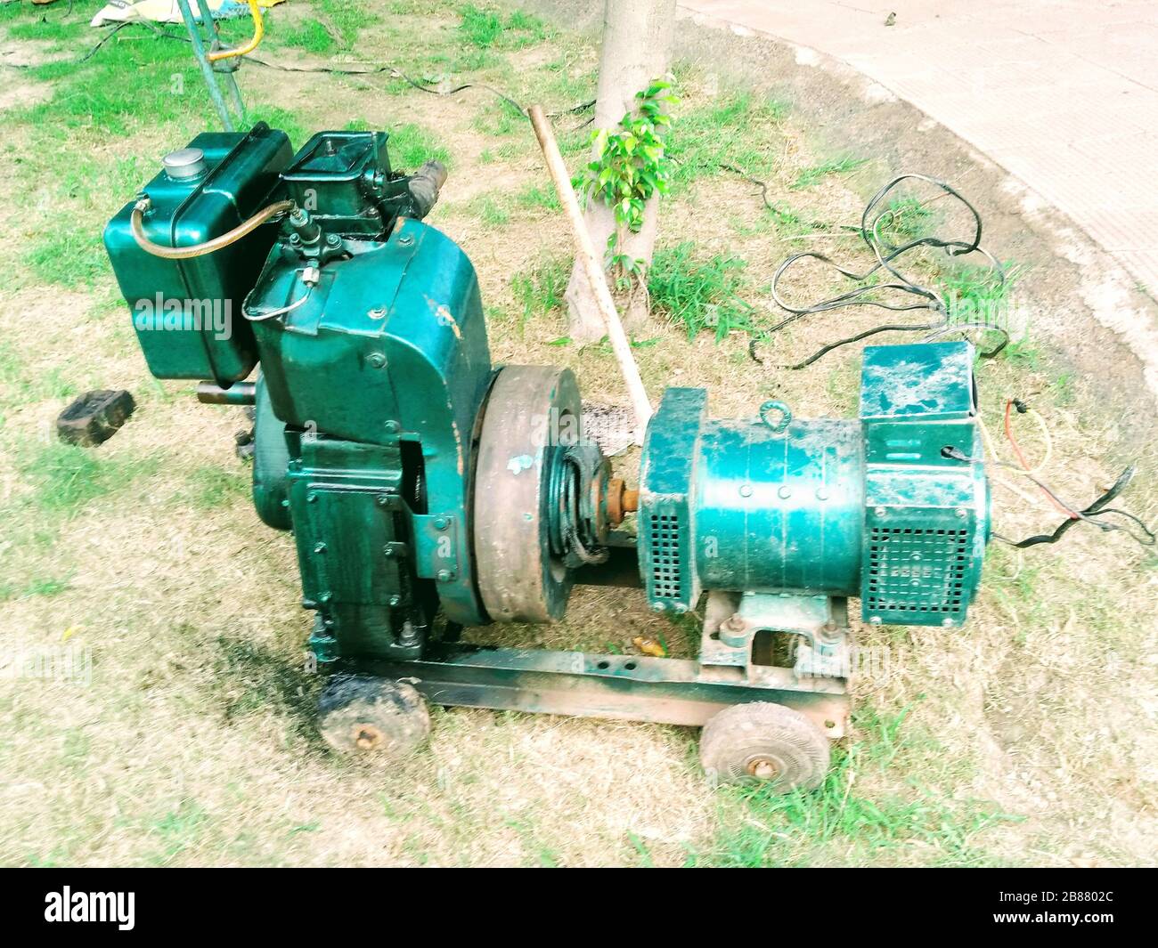 Ein Bild des elektrischen Generators Stockfoto