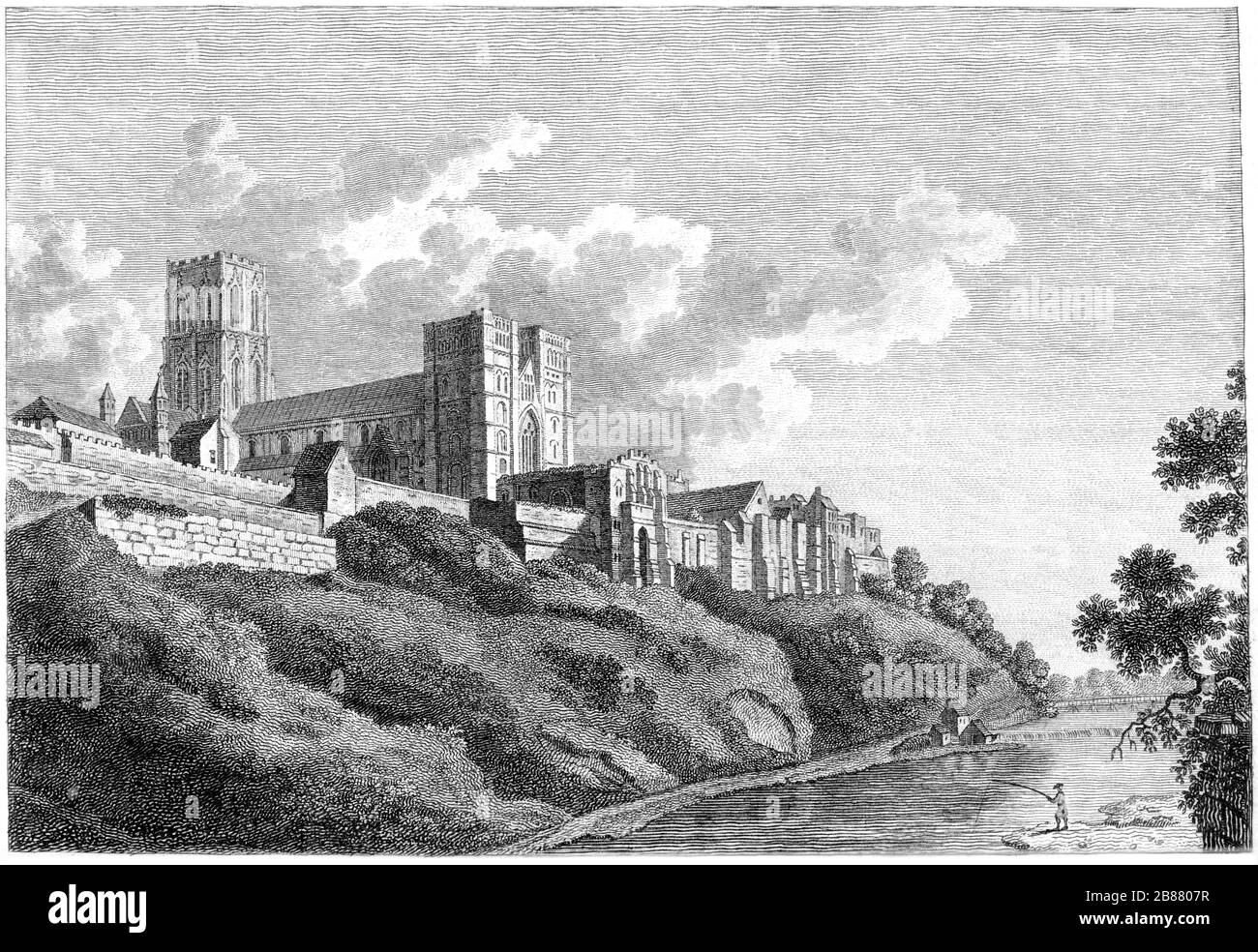 Eine Gravur der Domkirche von Durham wurde in hoher Auflösung aus einem Buch gescannt, das im Jahre 17830 veröffentlicht wurde. Ich glaube, dass das Urheberrecht frei ist. Stockfoto Eine Gravur der Domkirche von Durham wurde in hoher Auflösung aus einem Buch gescannt, das im Jahre 17830 veröffentlicht wurde. Ich glaube, dass das Urheberrecht frei ist. Stockfoto