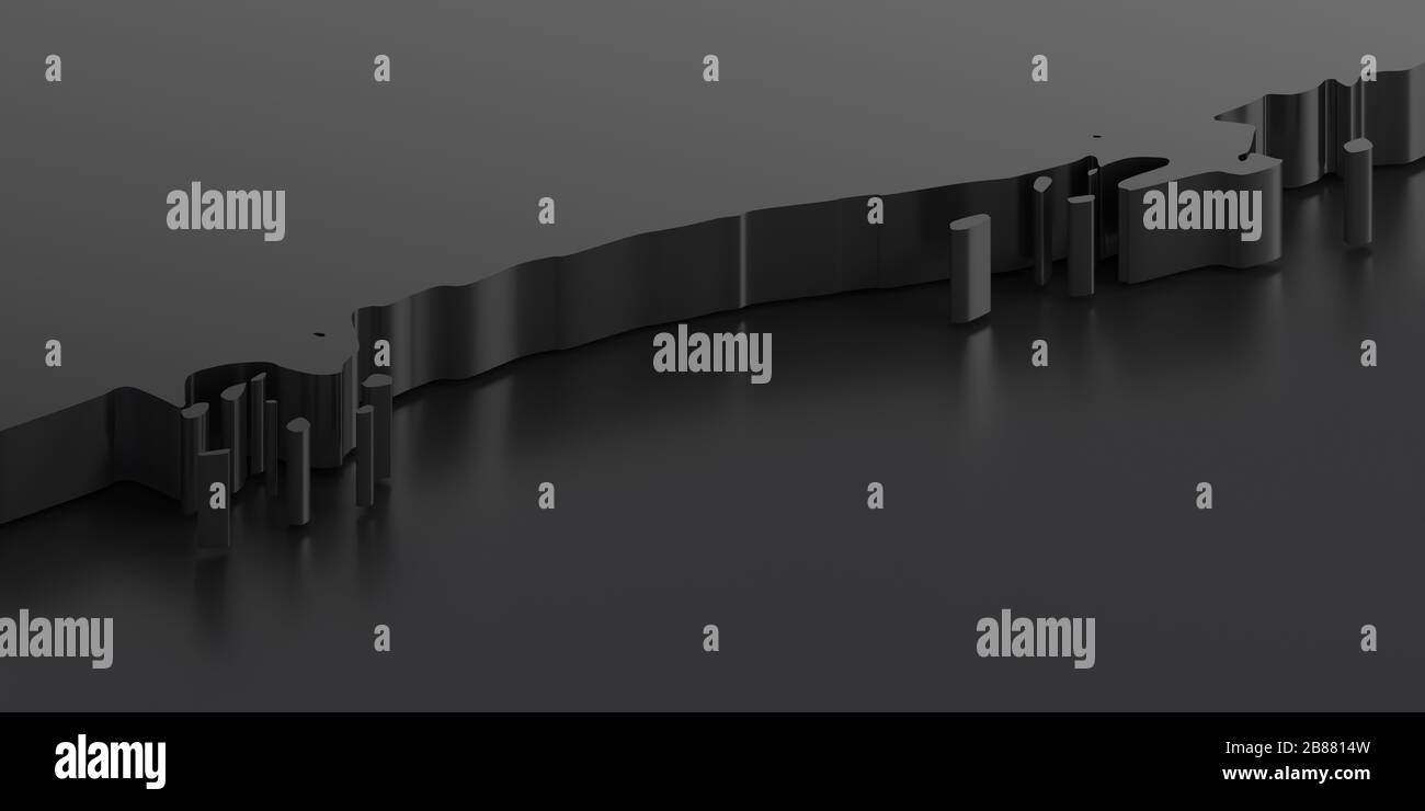 Abstraktes 3D-Rendering, Hintergrunddesign, moderne Illustration Stockfoto