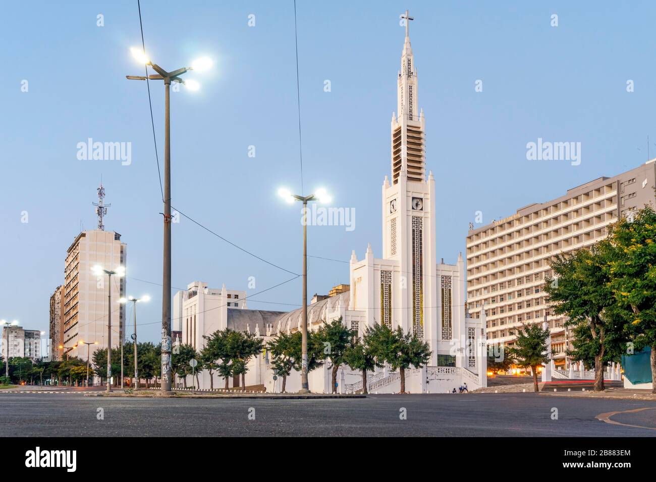 Katholische Kathedrale von Maputo, Mosambik Stockfoto