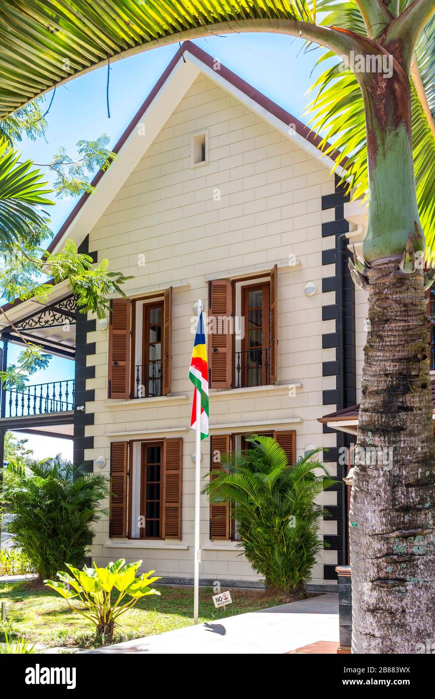 Nationalmuseum, Victoria, Mahe Island, Seychellen, Indischer Ozean Stockfoto