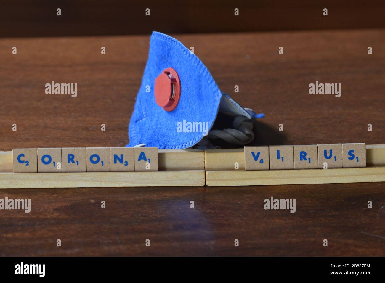 Tokyo-Japan, 19. März 2020, Coronavirus Warnungen in Kinder-Kreuzworträtsel-Spielen Stockfoto