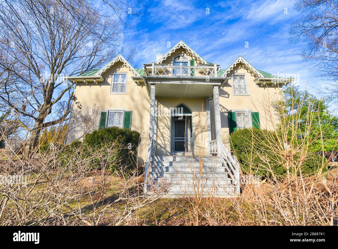 Alta Vista, das Hauptquartier von General Thomas J. 'Stonewall' Jackson in Winchester, Virginia. Stockfoto