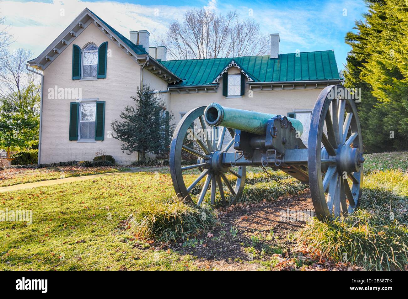 Alta Vista, das Hauptquartier von General Thomas J. 'Stonewall' Jackson in Winchester, Virginia. Stockfoto
