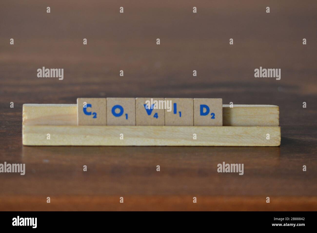 Tokyo-Japan, 19. März 2020, Coronavirus Warnungen in Kinder-Kreuzworträtsel-Spielen Stockfoto