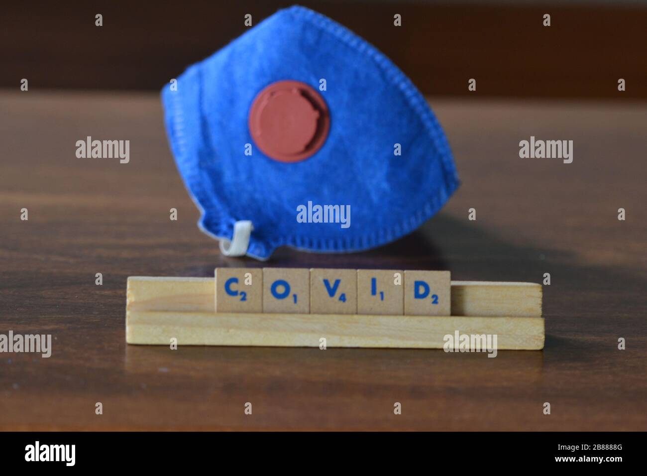 Tokyo-Japan, 19. März 2020, Coronavirus Warnungen in Kinder-Kreuzworträtsel-Spielen Stockfoto