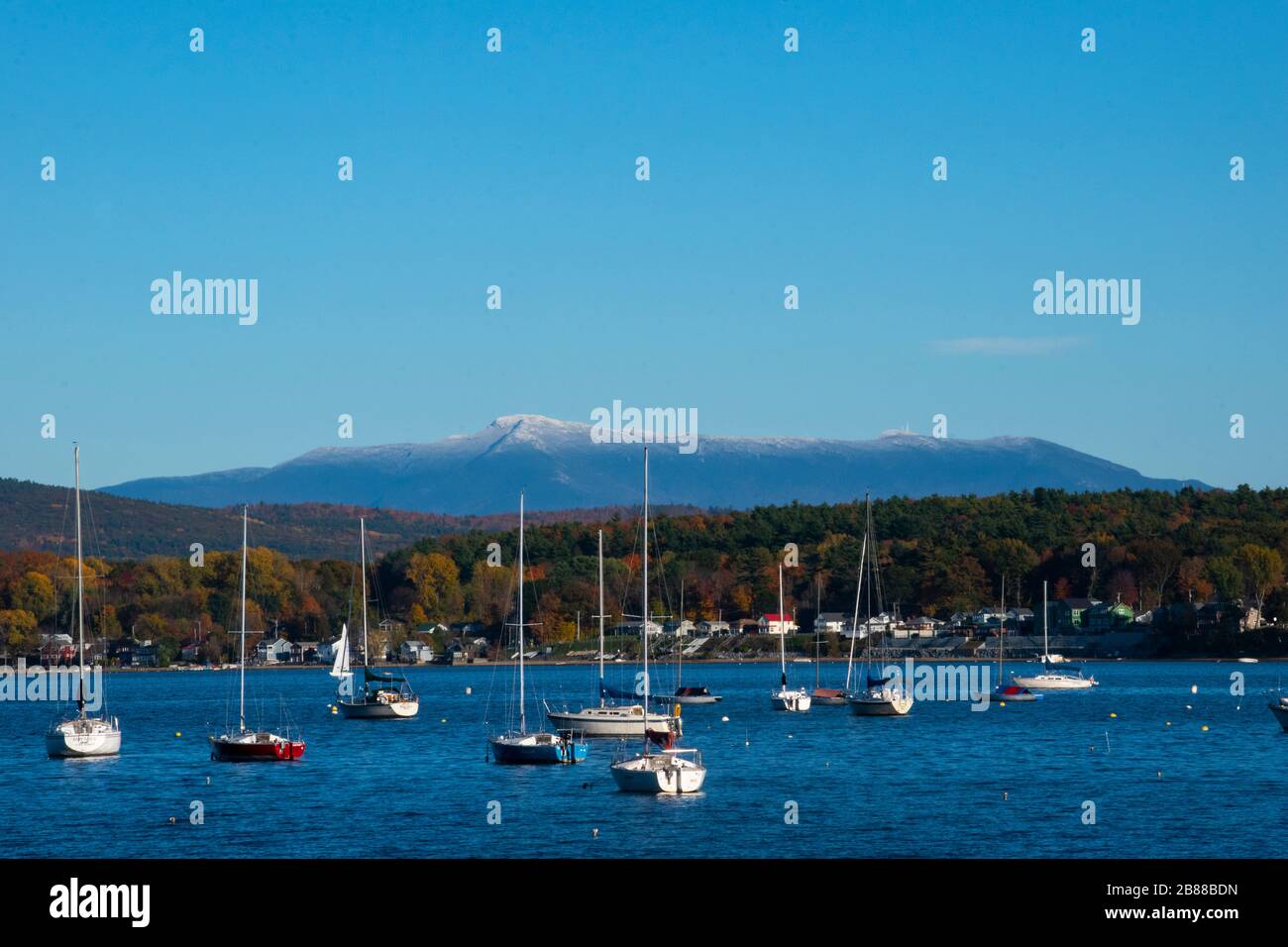 Mallets Bay Lake Champlain VT Stockfoto