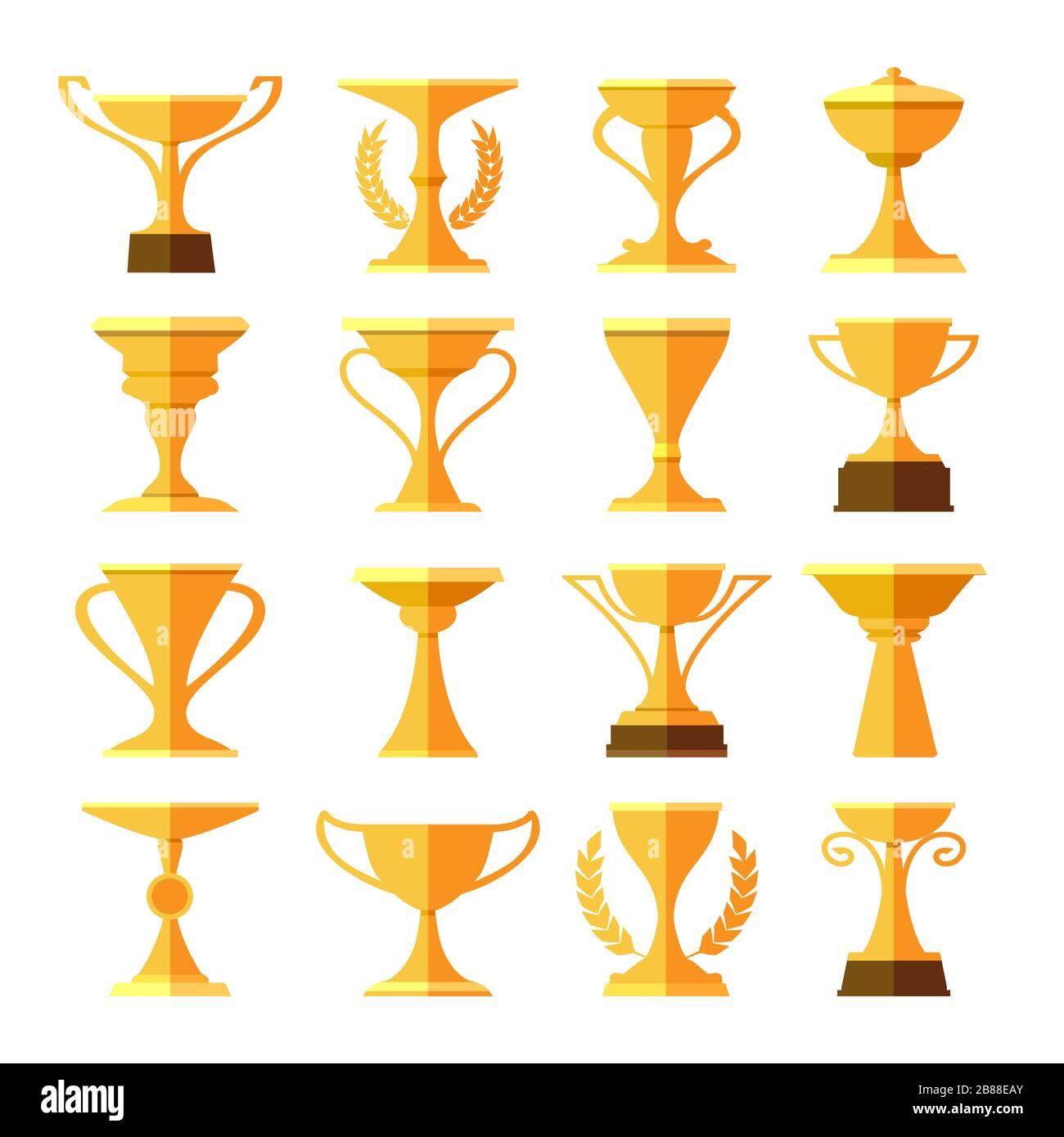 Siegerlisten Trophäenbecher Stock Vektor