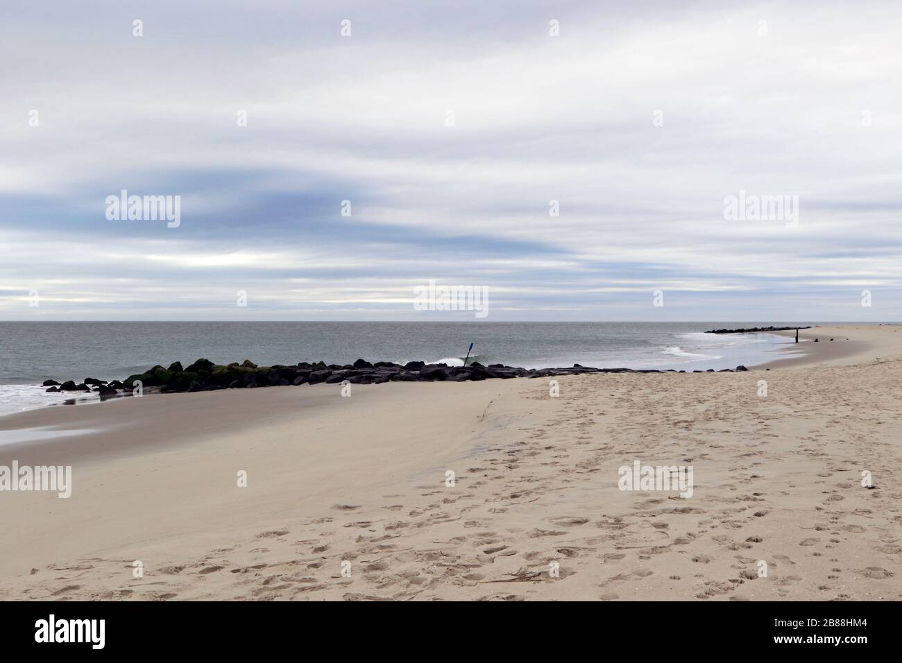 Die Ruhe in der Saison am Strand in Cape May, New Jersey, USA Stockfoto