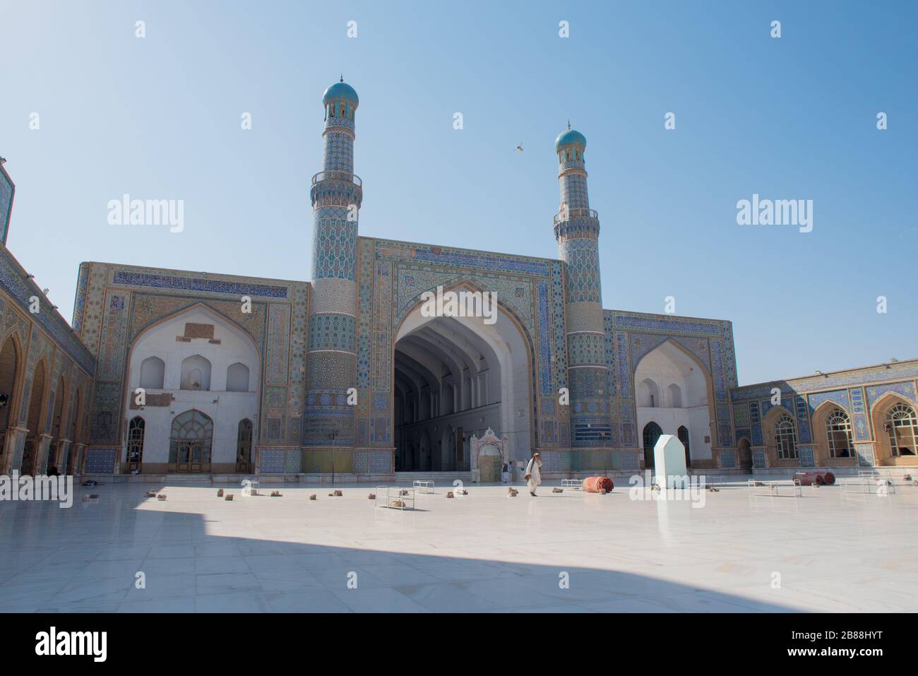 Blaue Moschee Des Herat - Masjed Jame Herat, Afghanistan Stockfoto