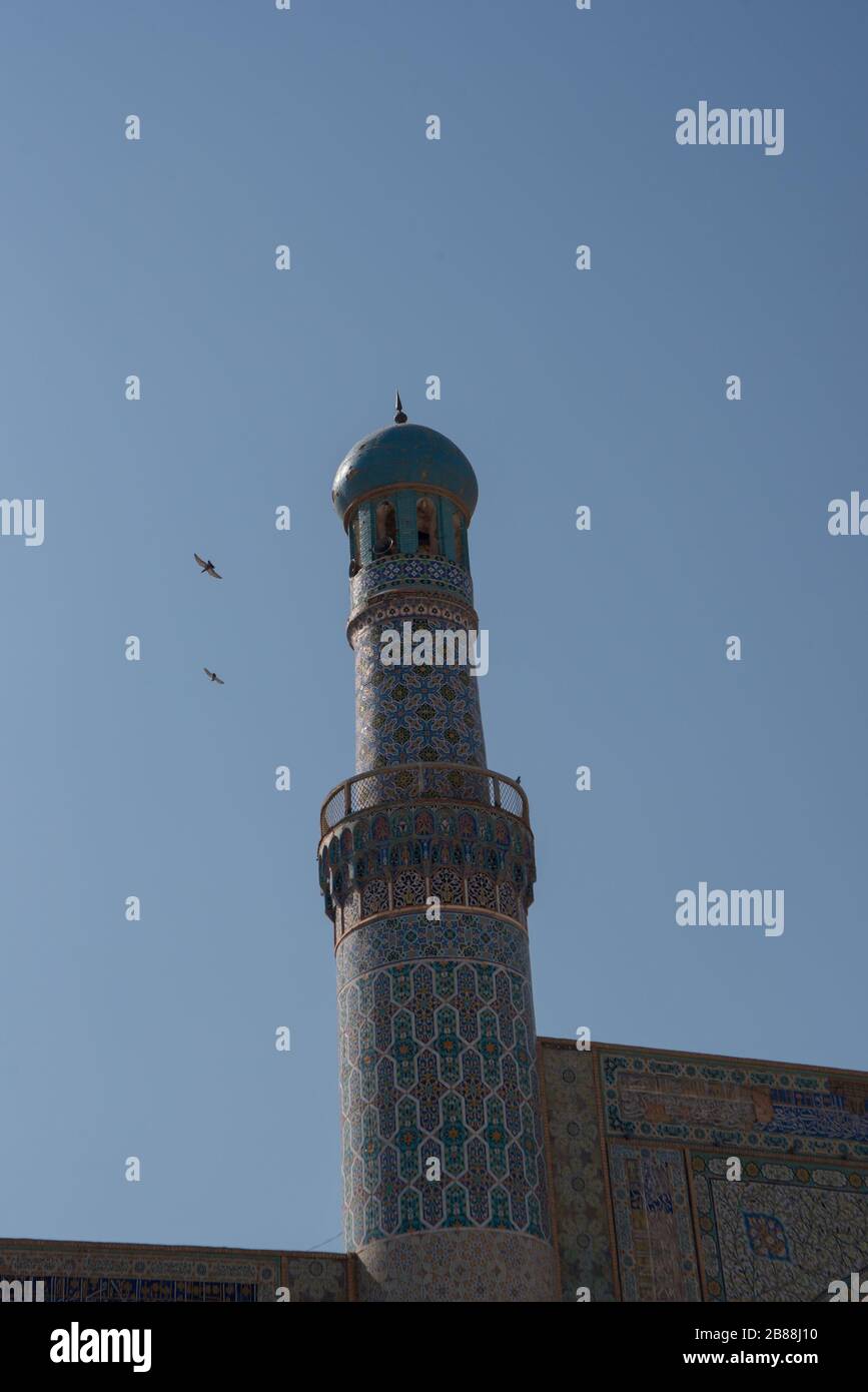Blaue Moschee Des Herat - Masjed Jame Herat, Afghanistan Stockfoto