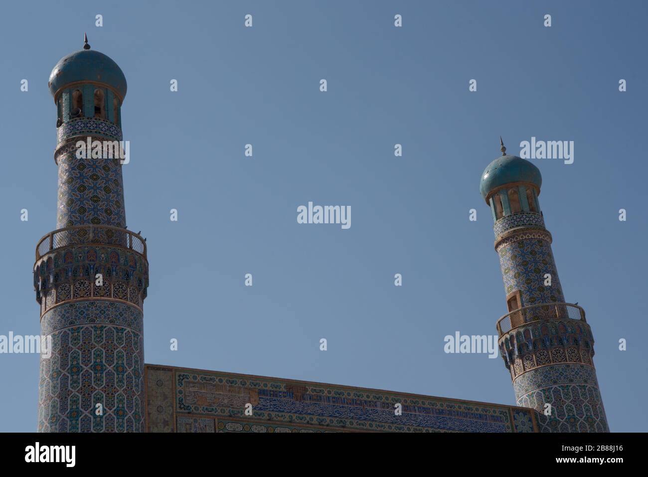 Blaue Moschee Des Herat - Masjed Jame Herat, Afghanistan Stockfoto
