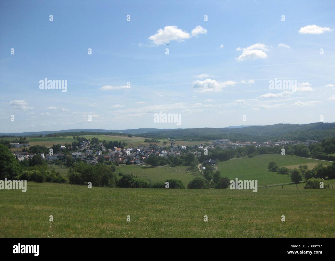 Deutschtest Ansicht hasselbach im Taunus in Hessen, Deutschland