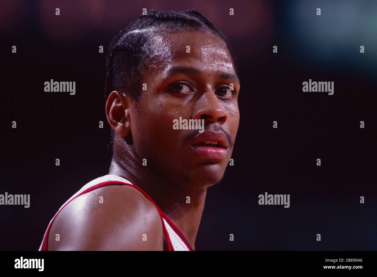 Allen Iverson von den Philadelphia 76ers Stockfoto
