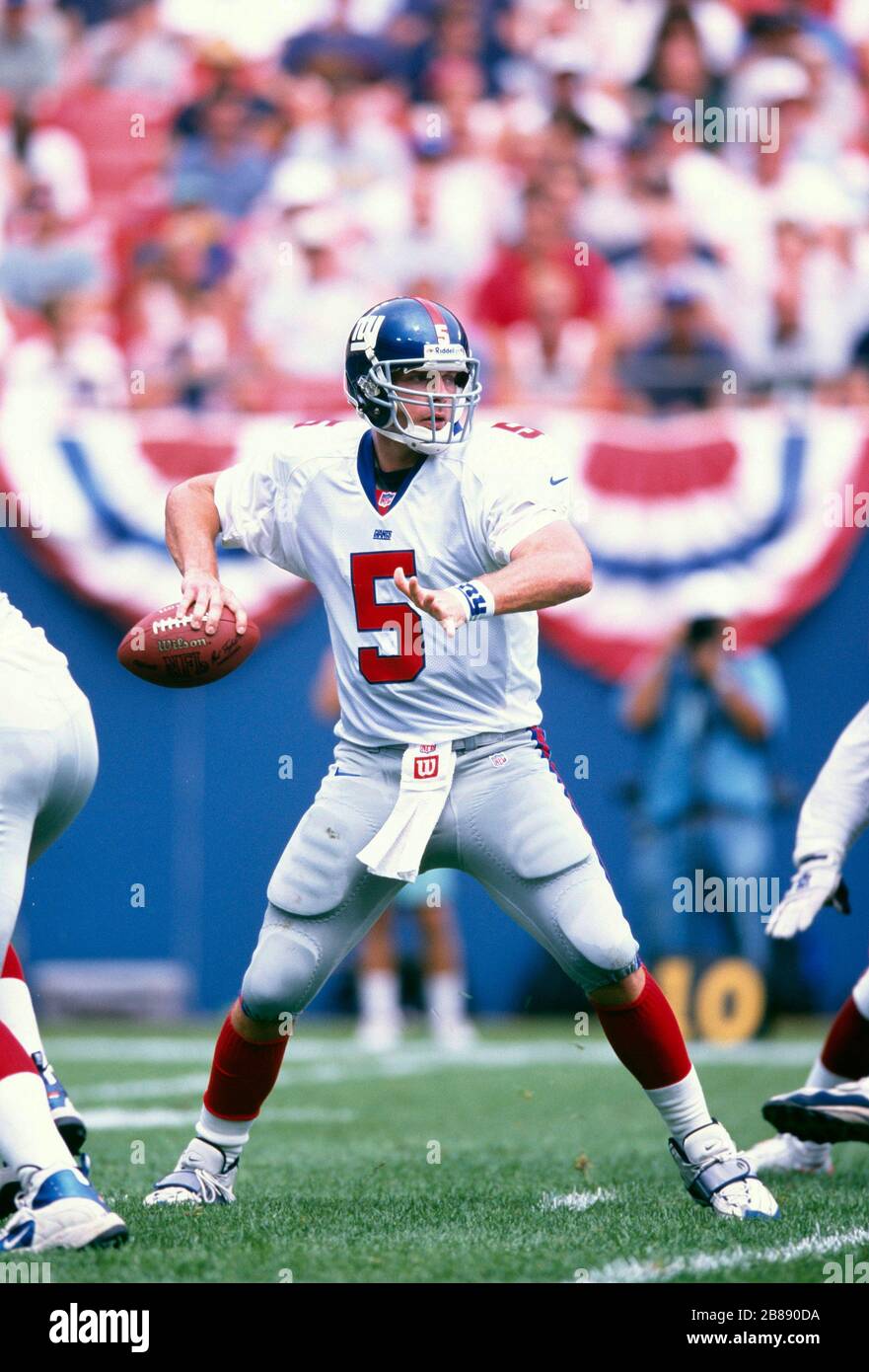 Kerry Collins von den New York Giants Stockfoto