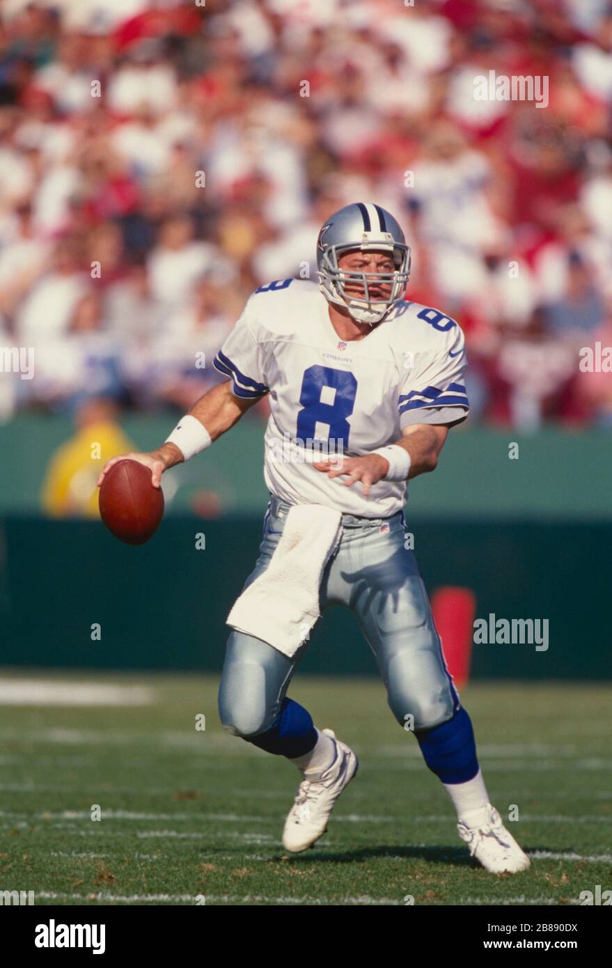 Troy Aikman von den Dallas Cowboys Stockfoto