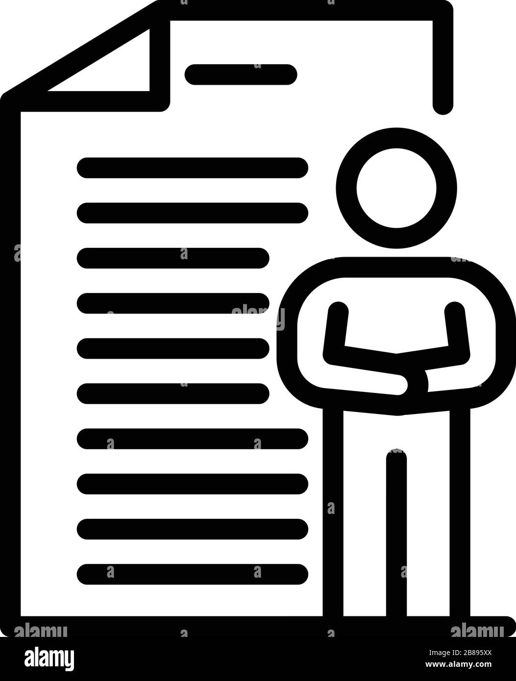 Symbol für Lebensfertigkeit des Unternehmensmanagements, Gliederungsstil Stock Vektor