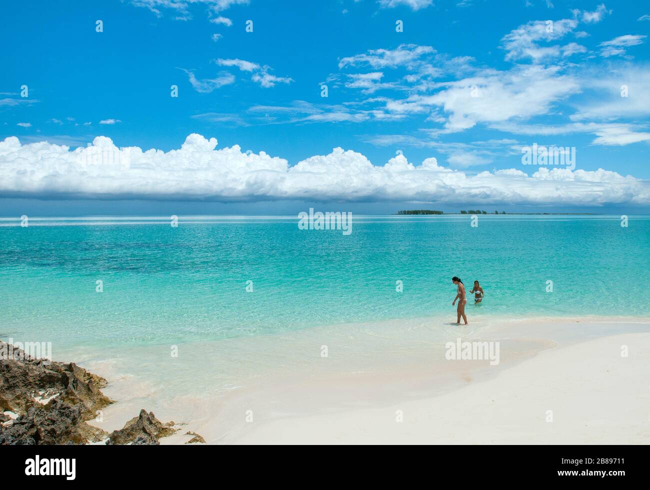 Strand Playa Pilar, Cayo Guillermo, Ciego de Ávila, Kuba Stockfoto