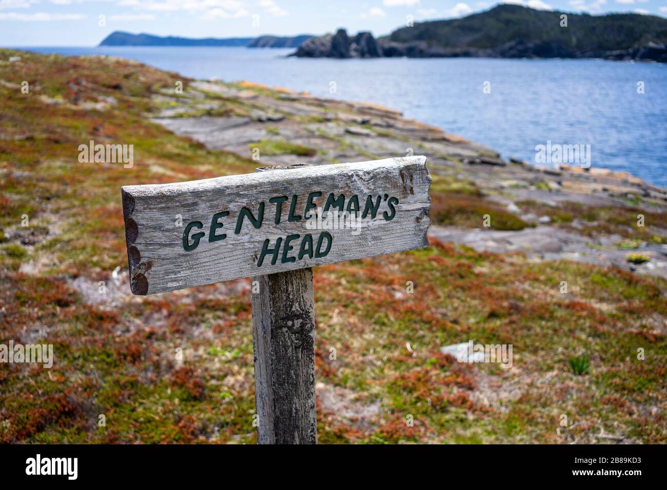 Gentleman's Head Cove auf dem East Coast Trail Neufundland Stockfoto