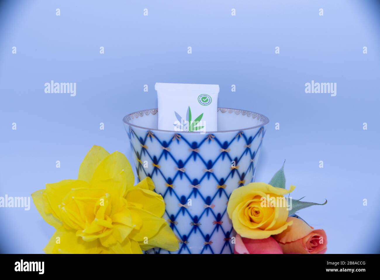 Medizinisches Marihuana CBD Dispensary Website Magazin Blume Stockfoto
