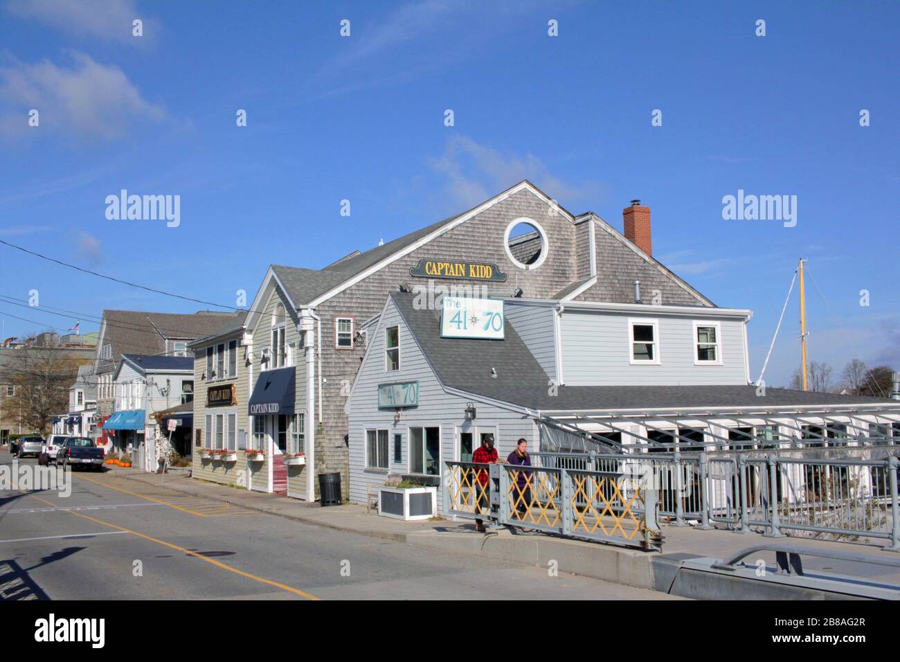 Water Street, Woods Hole. Massachusetts, USA Stockfoto