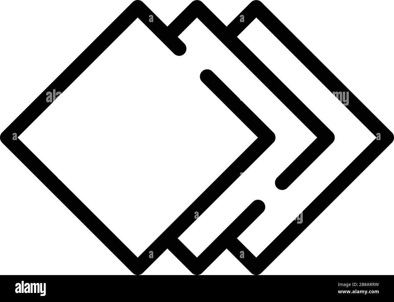 Badfliesen Symbol, Outline-Stil Stock Vektor