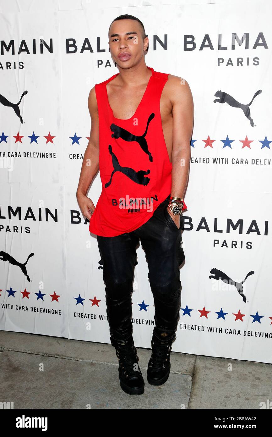 November 2019, Los Angeles, CA, USA: LOS ANGELES - 21. Nov: Olivier Rousteing in der "PUMA x Balmain- created with Cara Delevingne" LA Launch Event in den Milk Studios on November 21, 2019 in Los Angeles, CA (Credit Image: © Kay Blake/ZUMA Wire) Stockfoto