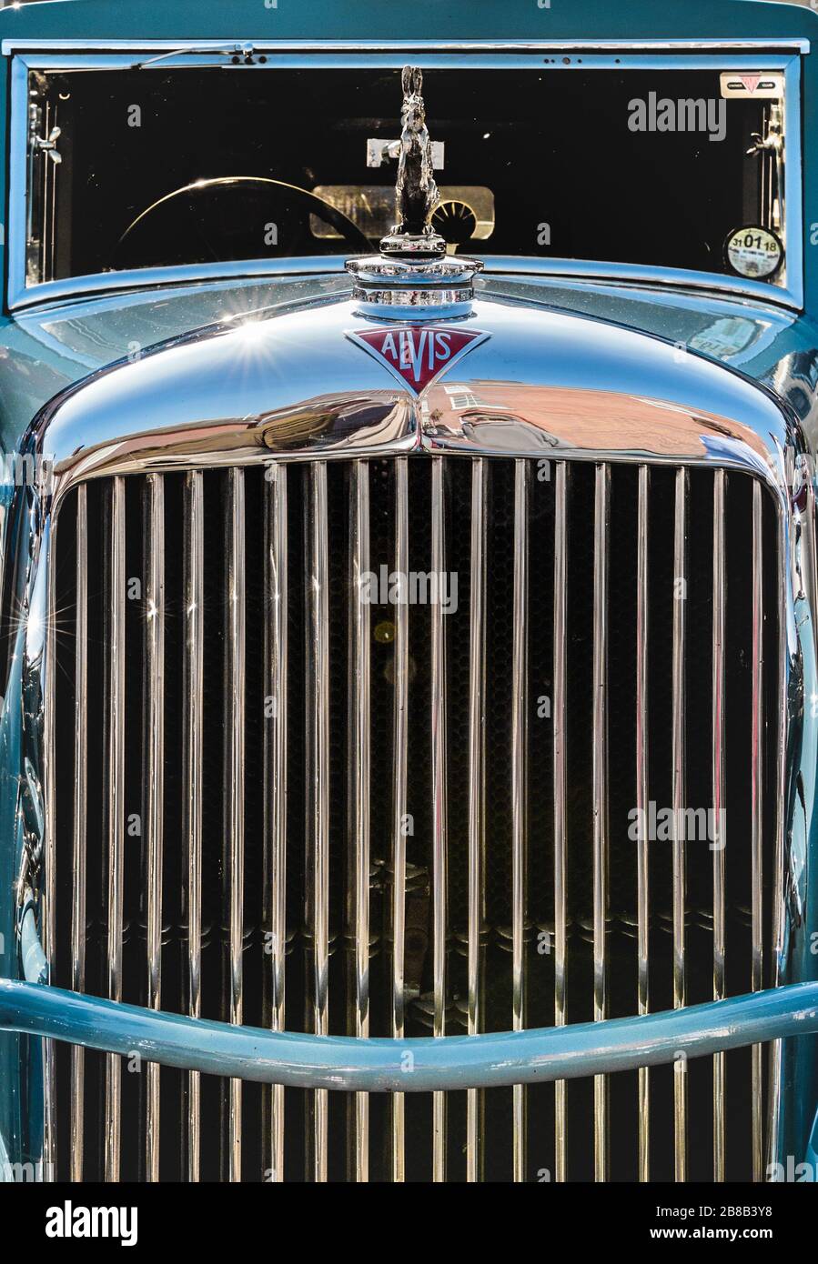 alvis Oldtimer ganz vorne Stockfoto