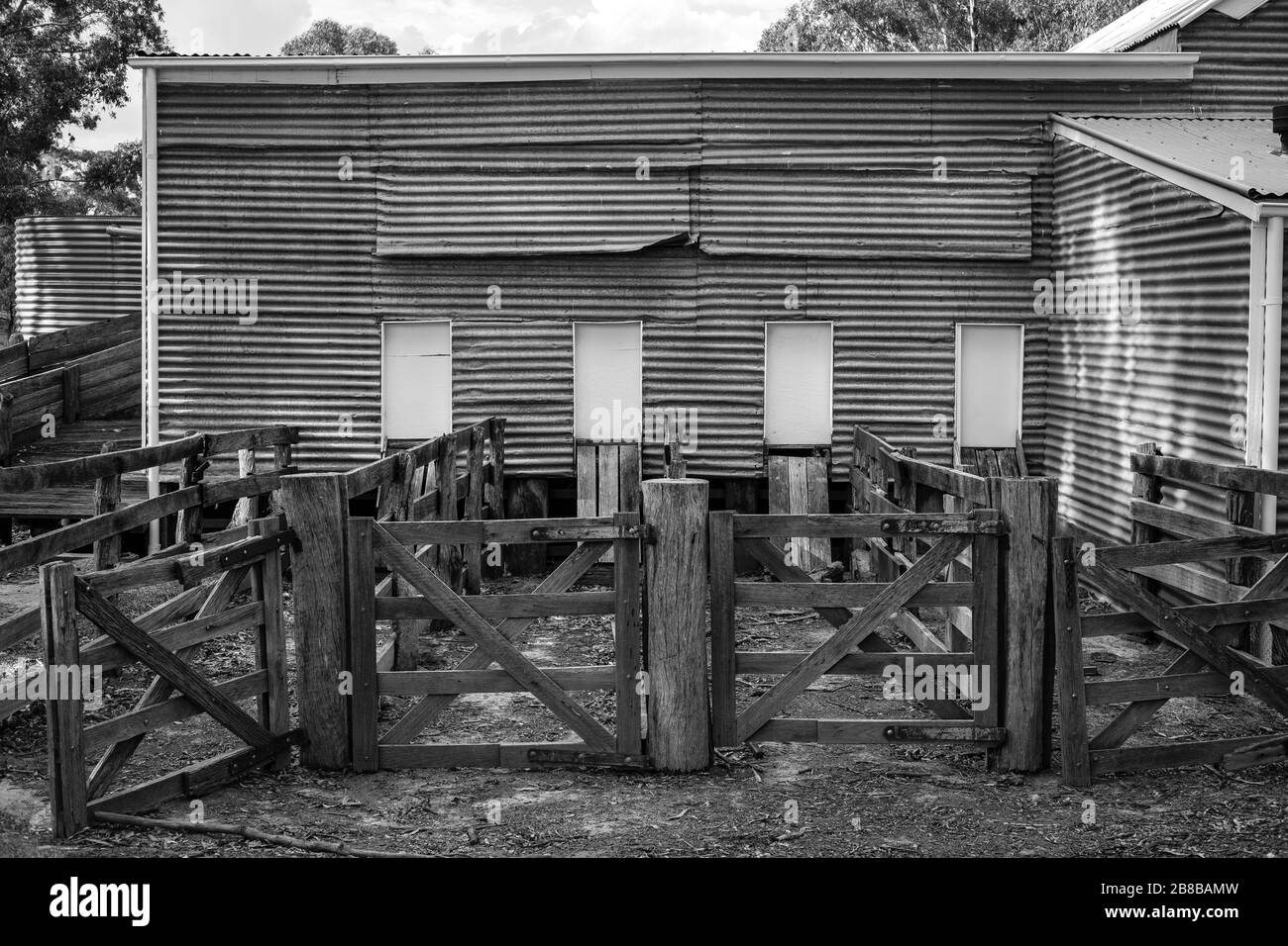 Old Farm Building, Burra, NSW Stockfoto