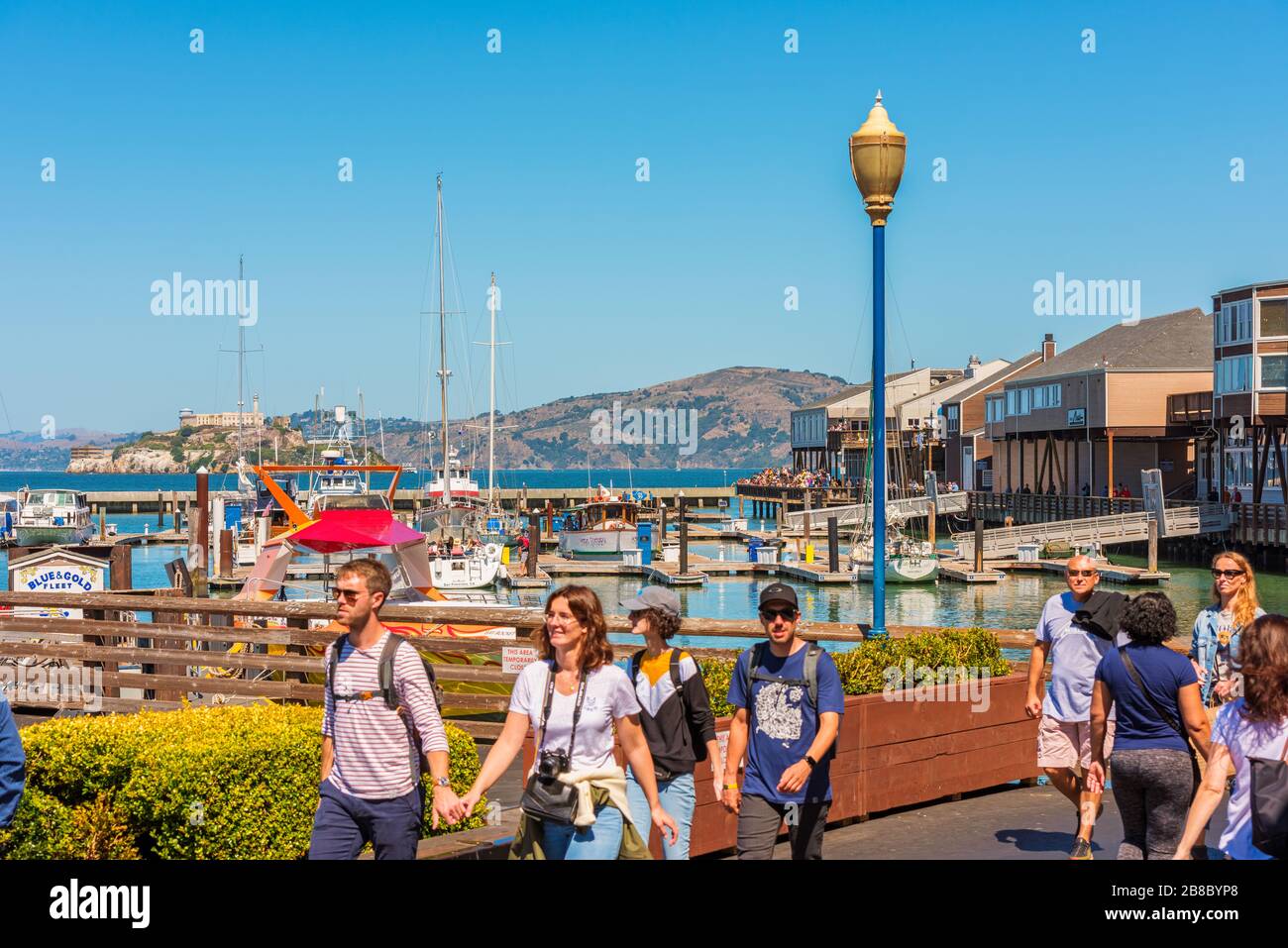 Pier 39 in Fisherman's Wharf San Francisco USA Stockfoto