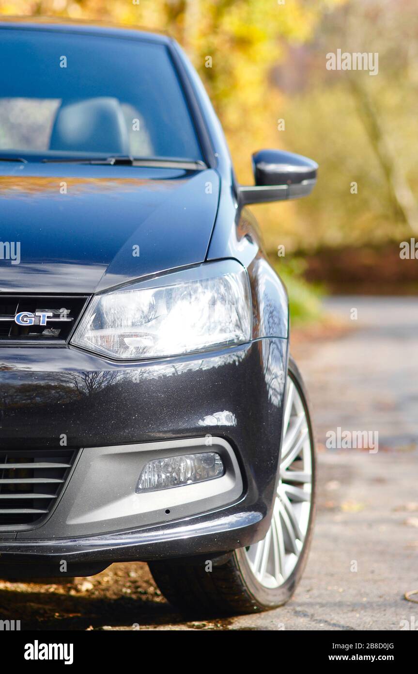 VW Volkswagen Polo 6C Blue GT schwarz Perlmutt Stockfoto
