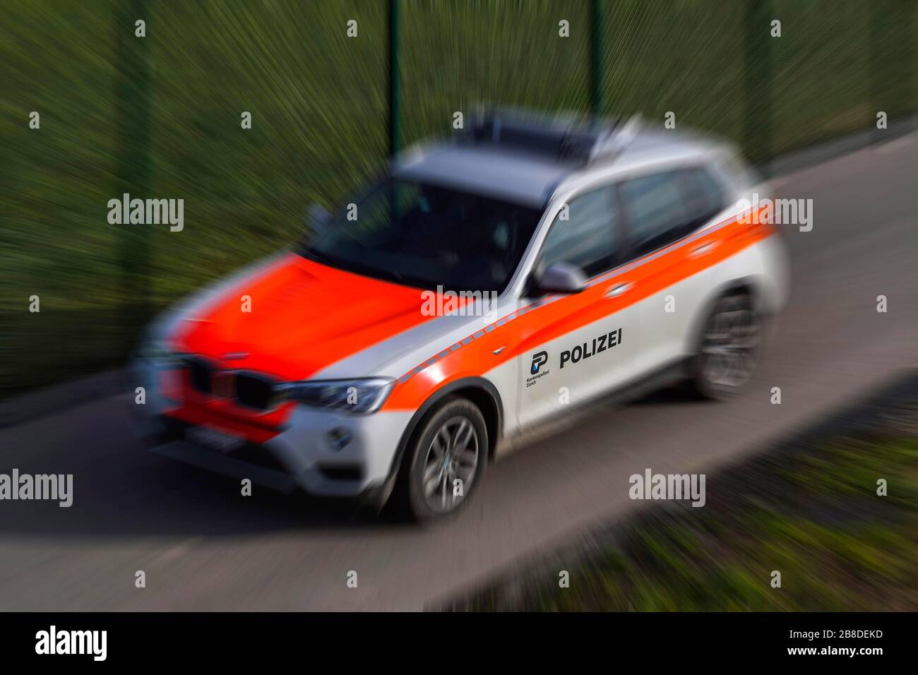 Wischmuster Polizeiwagen Kantonspolizei Zürich, Schweiz Stockfotografie -  Alamy