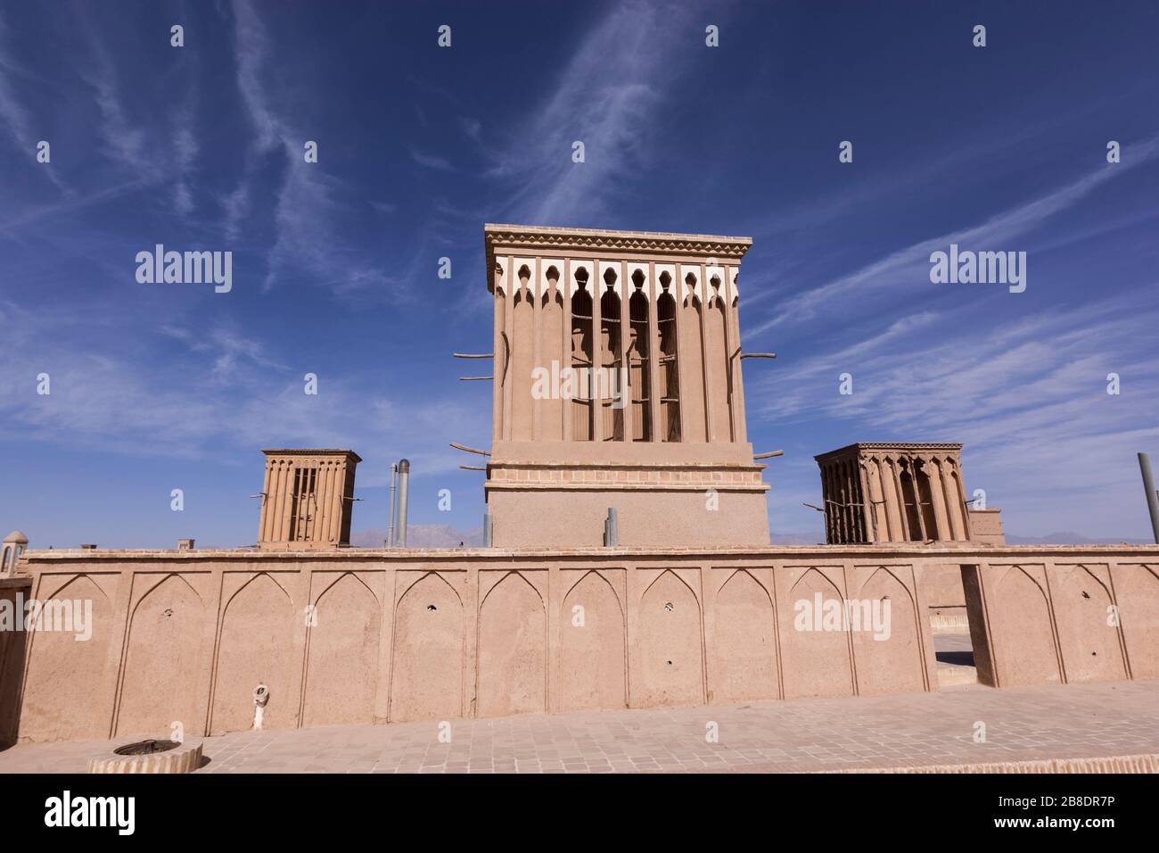 Badgir, Windturm, Yazd, Iran Stockfoto