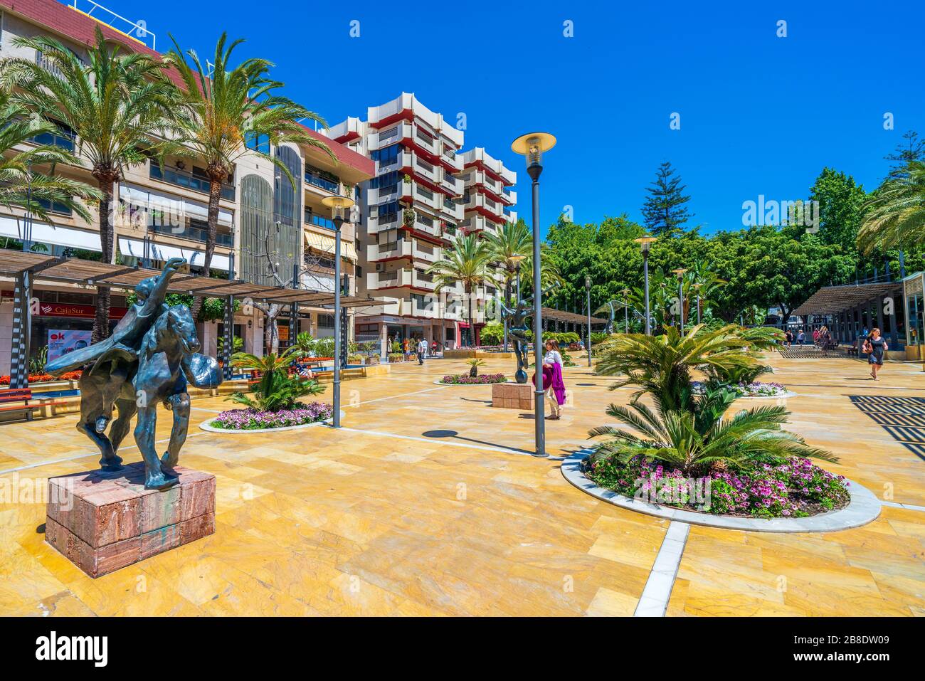 DALI-Skulptur in der Avenida del Mar, Marbella, Andalucia, Spanien, Europa Stockfoto