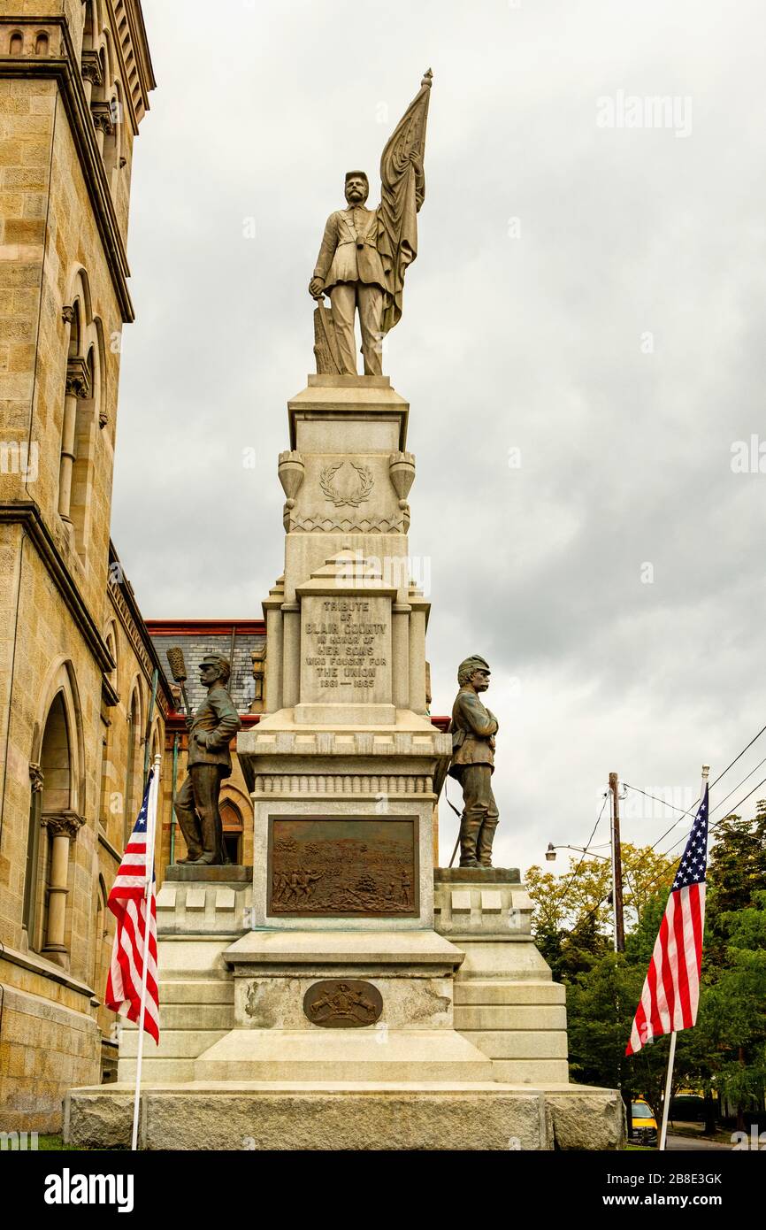 Blair County Courthouse, 423 Allegheny Street, Hollidaysburg, PA Stockfoto