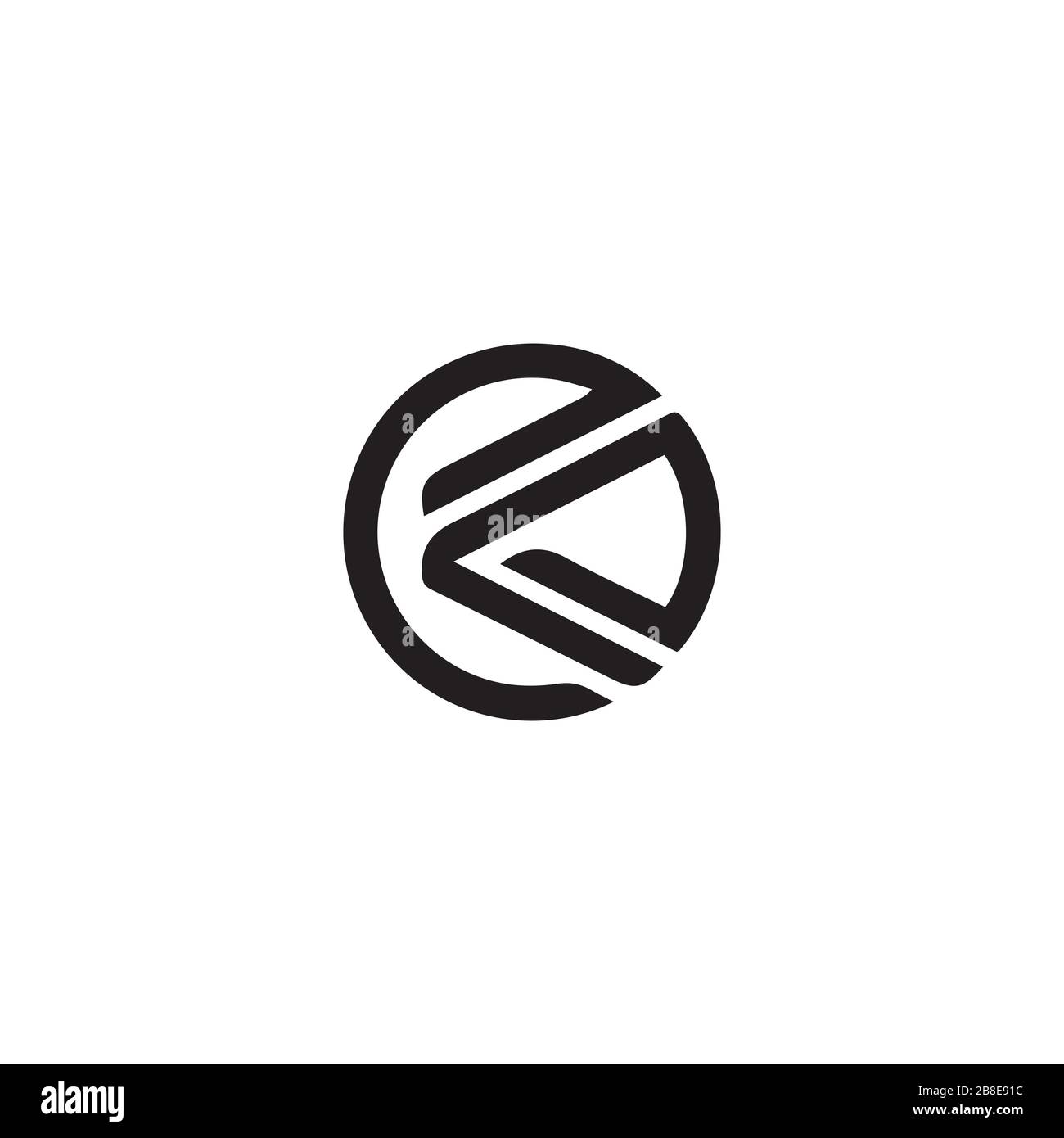 Vorlage für das Design des Logos mit Anfangsbuchstaben k Stock Vektor