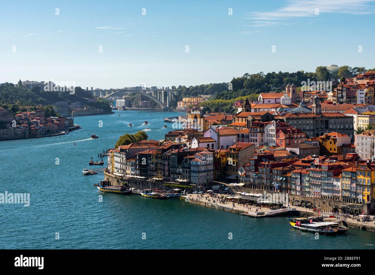 Fluss Douro von Porto Portugal Stockfoto