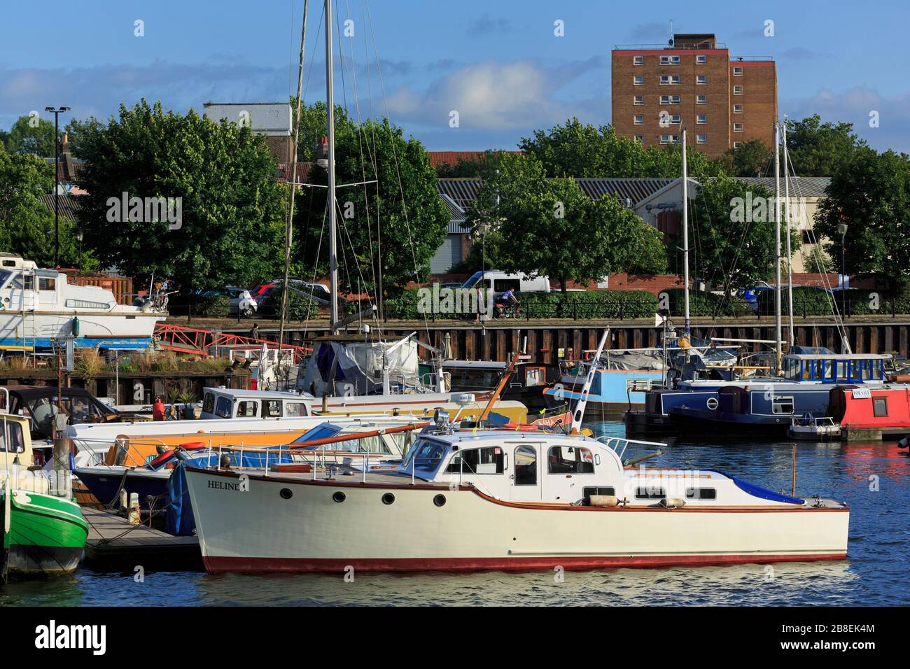 Marina, Bristol City, Bristol County, England, Großbritannien Stockfoto