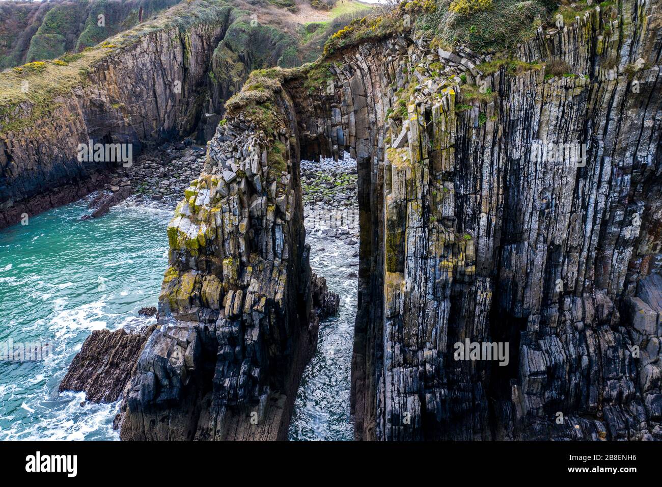 Church Door Cove, Pembrokeshire. Stockfoto