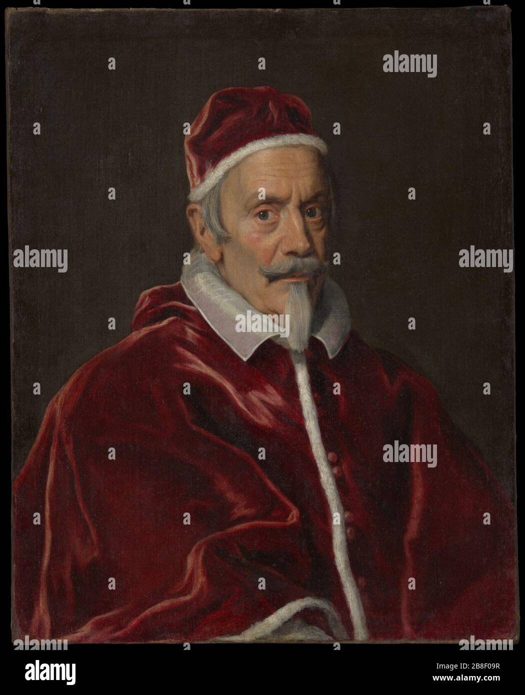 Giovanni Battista Gaulli (Il Baciccio) - Papst Clemens X. (1590-1676) Stockfoto
