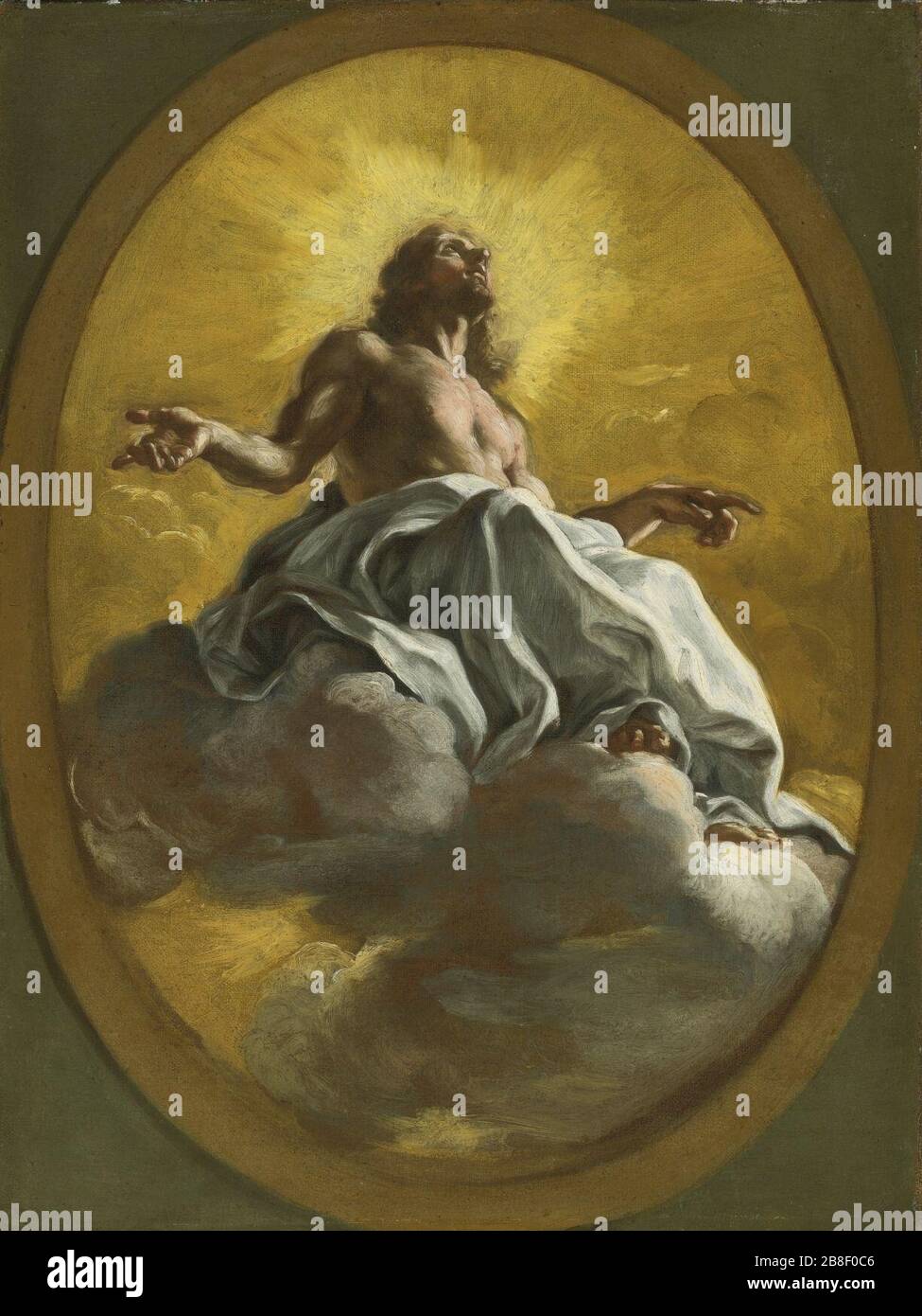 GIOVANNI BATTISTA GAULI CHRISTUS IN HERRLICHKEIT. Stockfoto