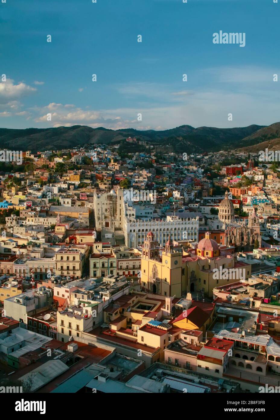 Guanajuato, Mexiko vertikal mit Kopierraum Stockfoto