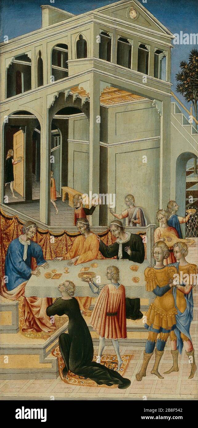 Giovanni di Paolo - Salome Fragen Herodes für den Kopf von Johannes dem Täufer Stockfoto