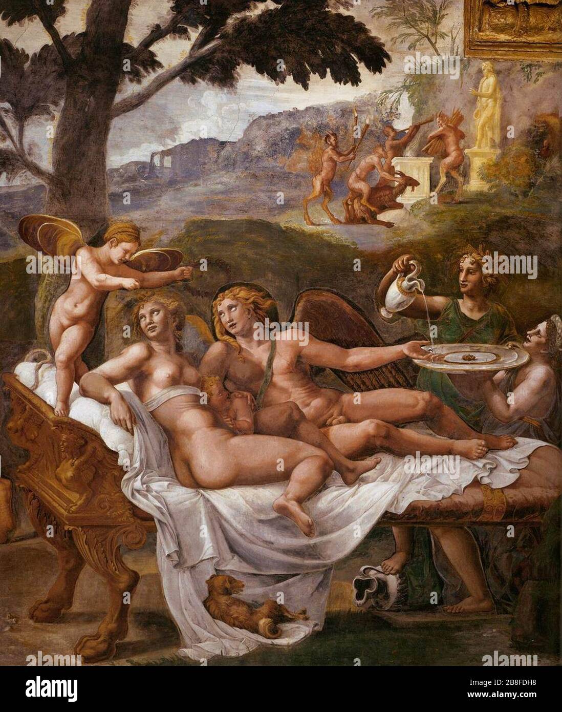 Giulio Romano - Cupid und Psyche Stockfoto