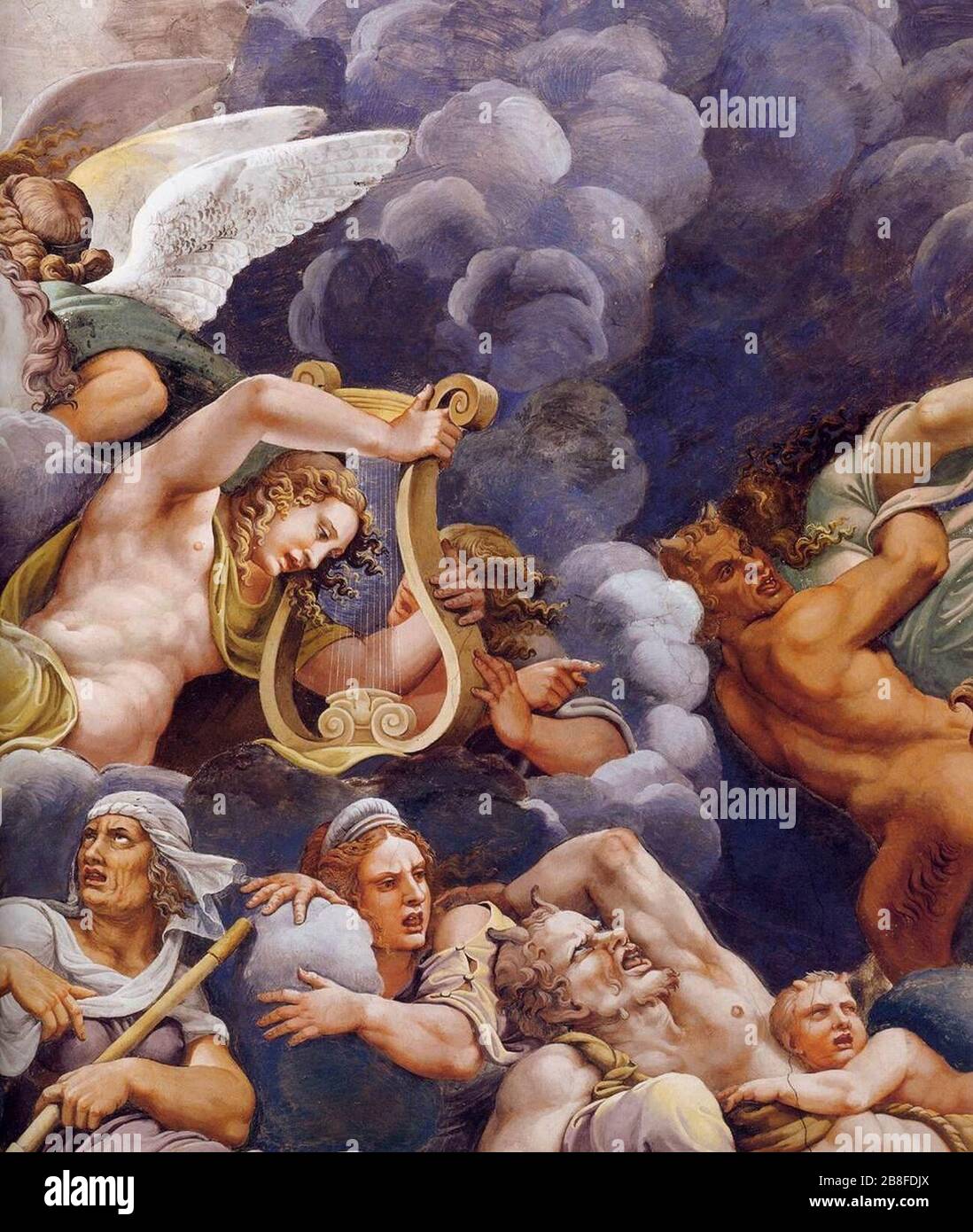 Giulio Romano - Gewölbe - die Versammlung der Götter um Jupiters Thron (Detail) Stockfoto