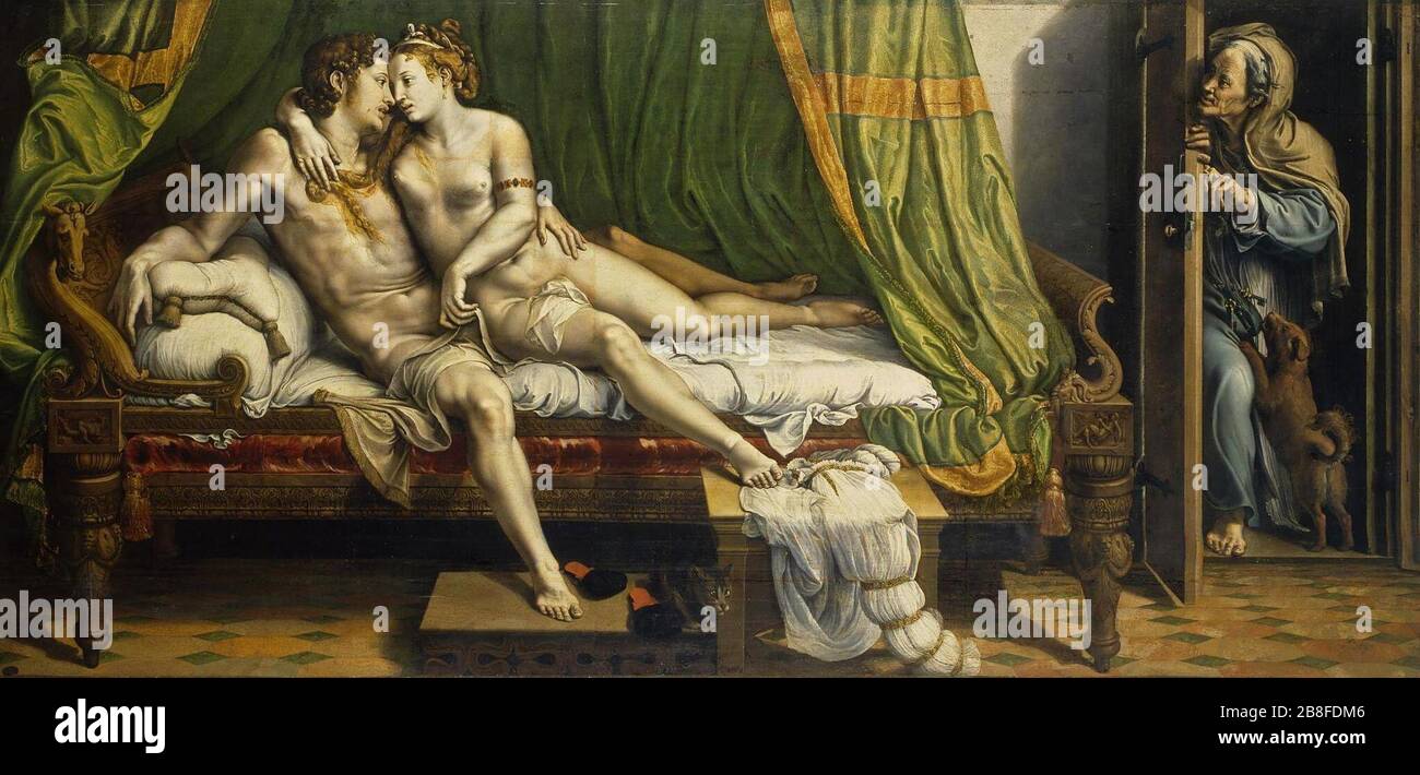 Giulio Romano - Die Liebenden Stockfoto