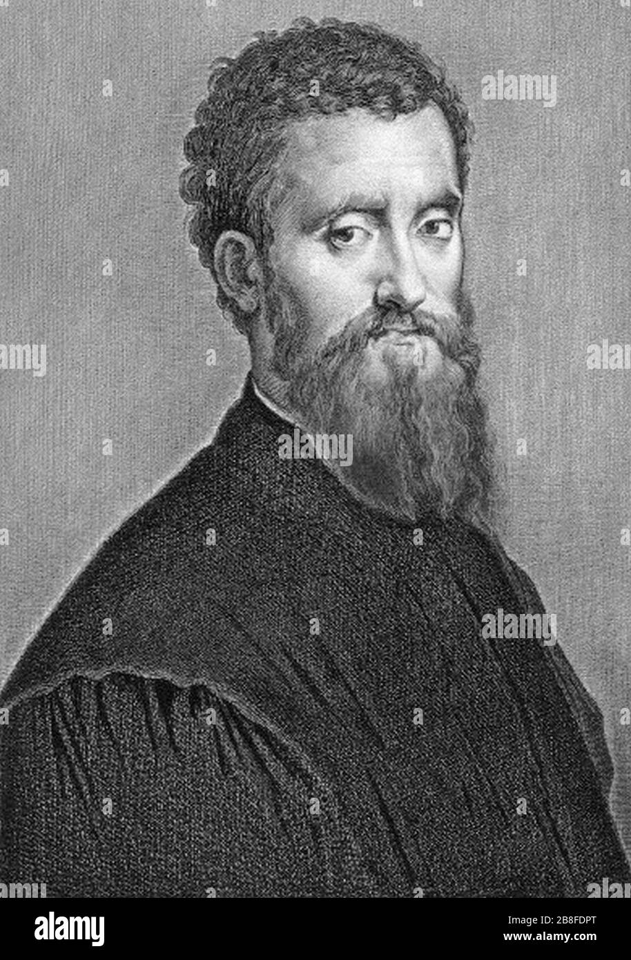 Giulio Romano Autoportrait. Stockfoto