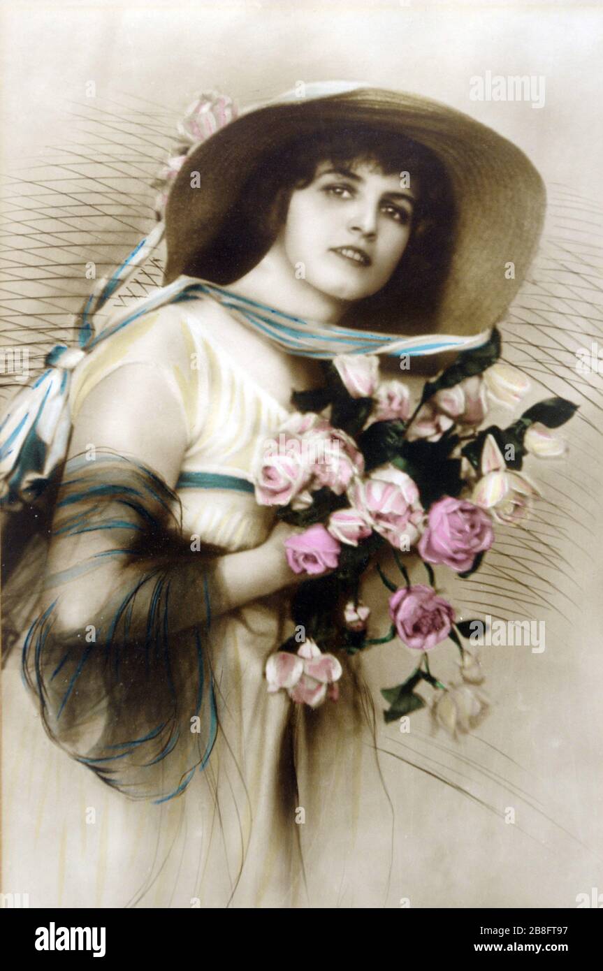 Fotografisches Porträt der Frau ANTIC, Stockfoto