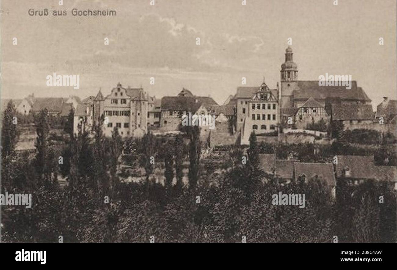 Gochsheimer Kraichtal 1910-1920. Stockfoto