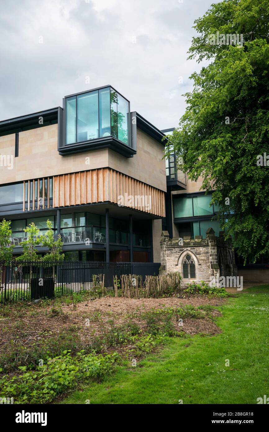Bäckerei- und Geschichtsmuseum in diesem modernen Gebäude gegenüber der Abbey, Dunfermline; Königreich Fife; Fife; Schottland; Großbritannien; Europa Stockfoto